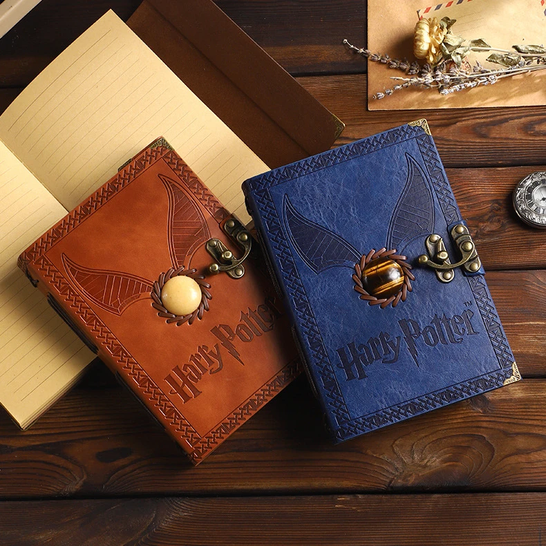 NEW Harries Potter Golden Snitch Hand Ledger European Style Retro Christmas Diary Notebook Student Stationery Kid Birthday Gifts