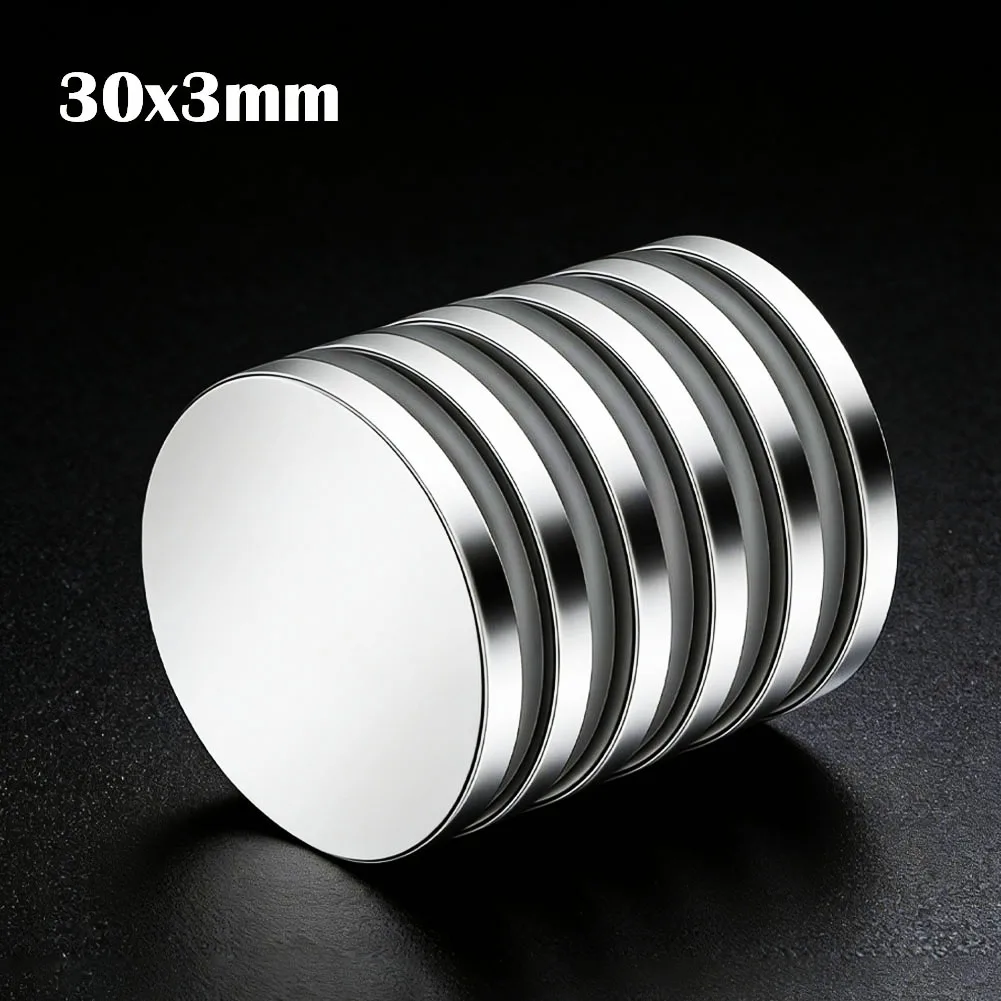 5-20Pcs 30x3mm Super Powerful Round Magnet Neodymium Magnets N35 NdfeB Strong Magnet Permanent Magnetic Imanes Magnetic Sheet