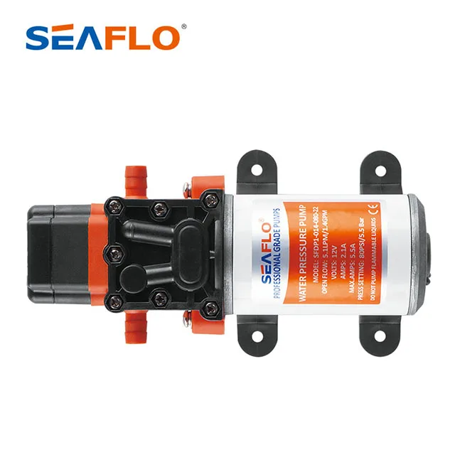 Mini Bomba De Agua Dc 24v 17-120PSI 2.0-5.0LPM 12v Bomba De Agua Seaflo การเกษตร