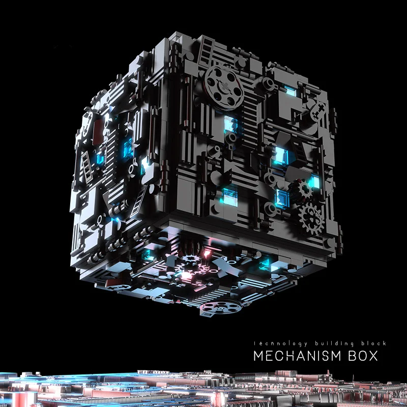 MOC 7th Generation Mechanism Decryption Box Building Blocks Puzzle Assembly Toy Safe Adult Difficult Boy Hobby Gift Collection