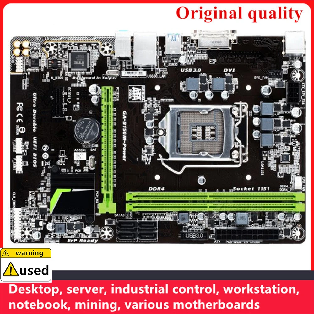 

For GA-B150M-Power B150M-Power Motherboards LGA 1151 DDR4 32GB M-ATX For Intel B150 Desktop Mainboard SATA III USB3.0