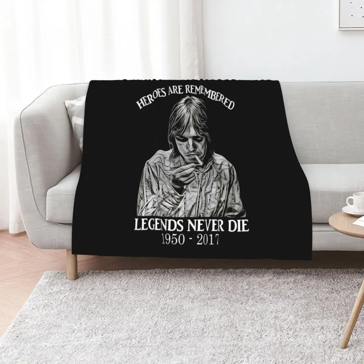 Country Music Legends Never Die Throw Blanket Cozy Home Blanket Gift for Christmas Holiday