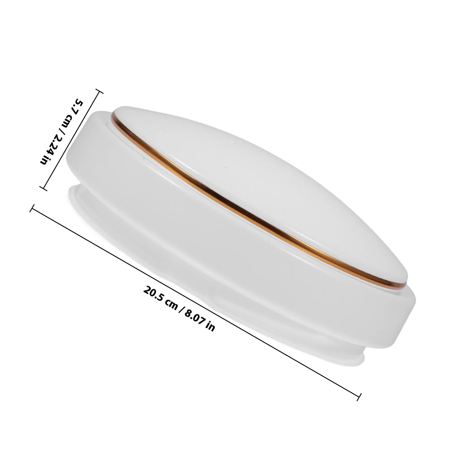 Luz de techo de plástico, pantalla de cúpula, montaje empotrado, cubierta redonda de 18,7 Cm de diámetro para dormitorio, comedor, reemplazo de accesorios de iluminación