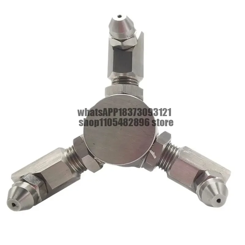 4 Point External Screw Mouth 3 Head Rotary Car Washing Machine Conical Nozzle High Pressure Washer Accessories-AT64