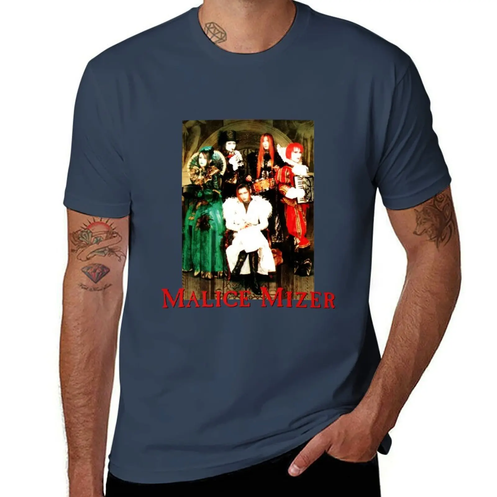 

MALICE MIZER - Voyage tour band picture (J-rock visual kei band) T-Shirt man t shirt cotton high quality T-Shirt