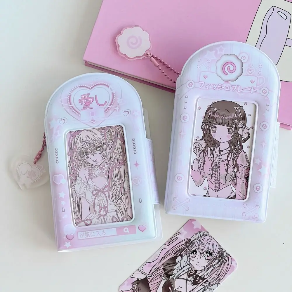 One Grid Photo Card Album Three Inch PVC Cartoon Picture Album Creative Hollow Out Small Card Storage Album Girls Gift