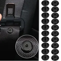 20/10PCS Car Safety Seatbelt Stopper Buckle Automobile Seat Belt Spacing Limit Stop Plastic Anti-slip Button Retainer