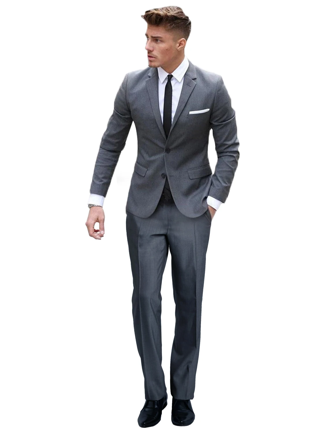 

Men's Suits 2 Piece Slim Fit for Men Two Buttons Formal Blazer Trousers for Wedding Party