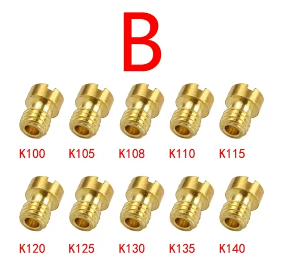 10/20 PCS Für NSR KSR PE PWK PWM Keihin OKO KOSO CVK Motorrad Vergaser Düse Hauptdüse und Langsam/pilot Jet Set Ersatz