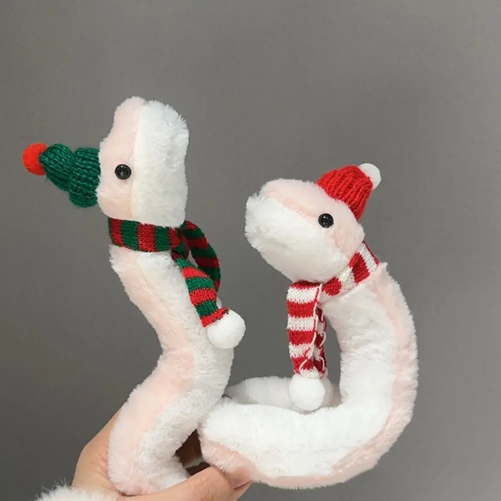 

Plush Year of The Snake Plush Toy Little Snake Soft Snake Stuffed Plush Doll Wrap Around Arm Comfort Snake Animal Doll Car Decor