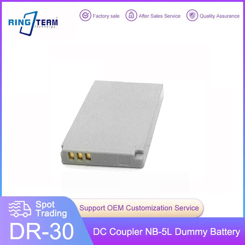 NB-5LH / NB-5L Dummy Battery DR-30 DC Coupler for Canon Camera Powershot S110 SD700 SD790 SD800 SD850 SD870 IS Digital