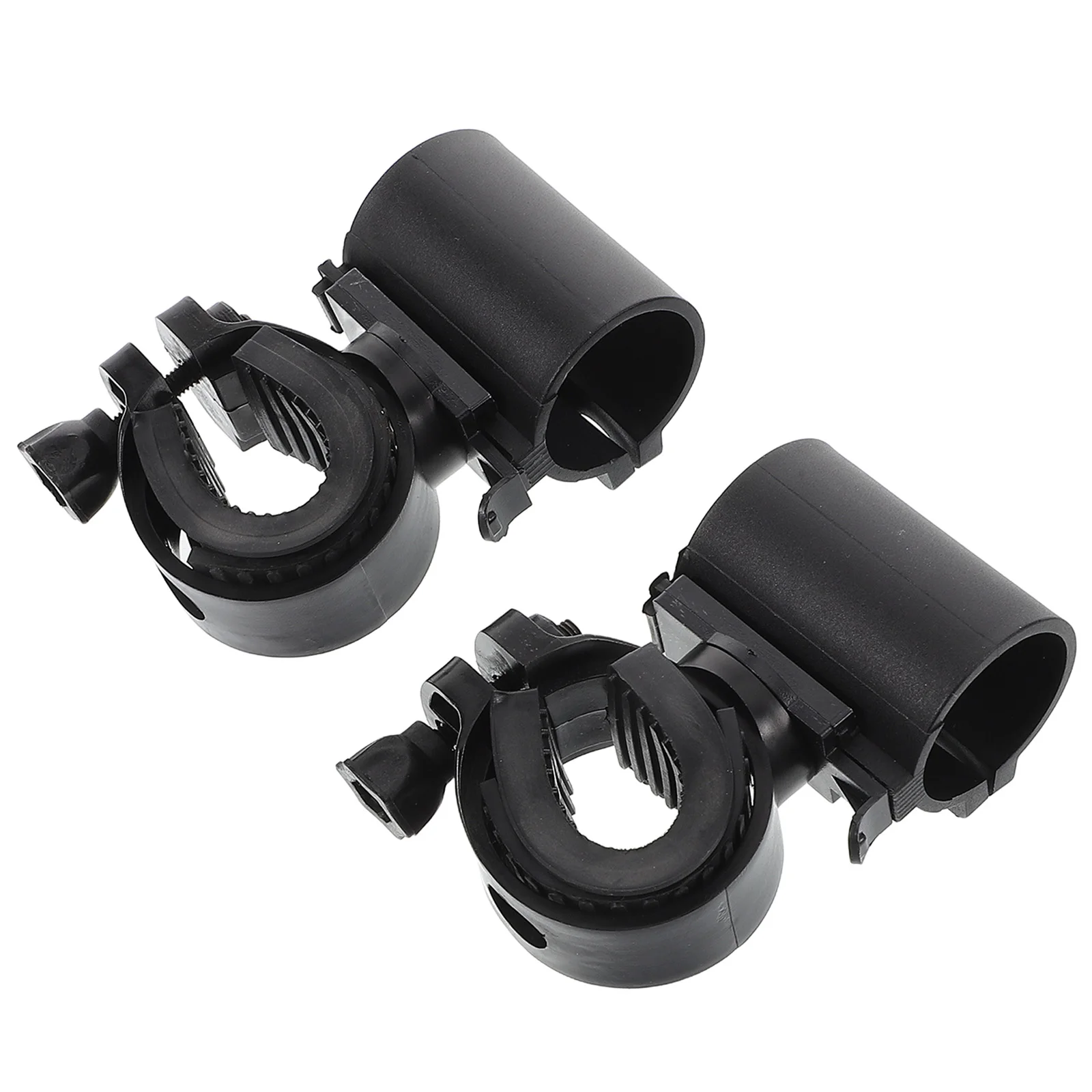 

2 Pcs Bike Light Clip Flashlight Clamp Bicycle Handlebar Bracket Holder Abs Mounting