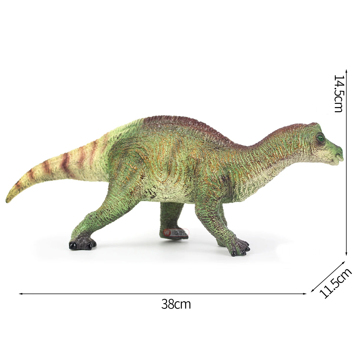 Figurka Maiasaura z miękkiej gumy, plastikowy model - zabawna edukacyjna zabawka dla chłopców, dziewczynek i dzieci w wieku od 18 miesięcy.