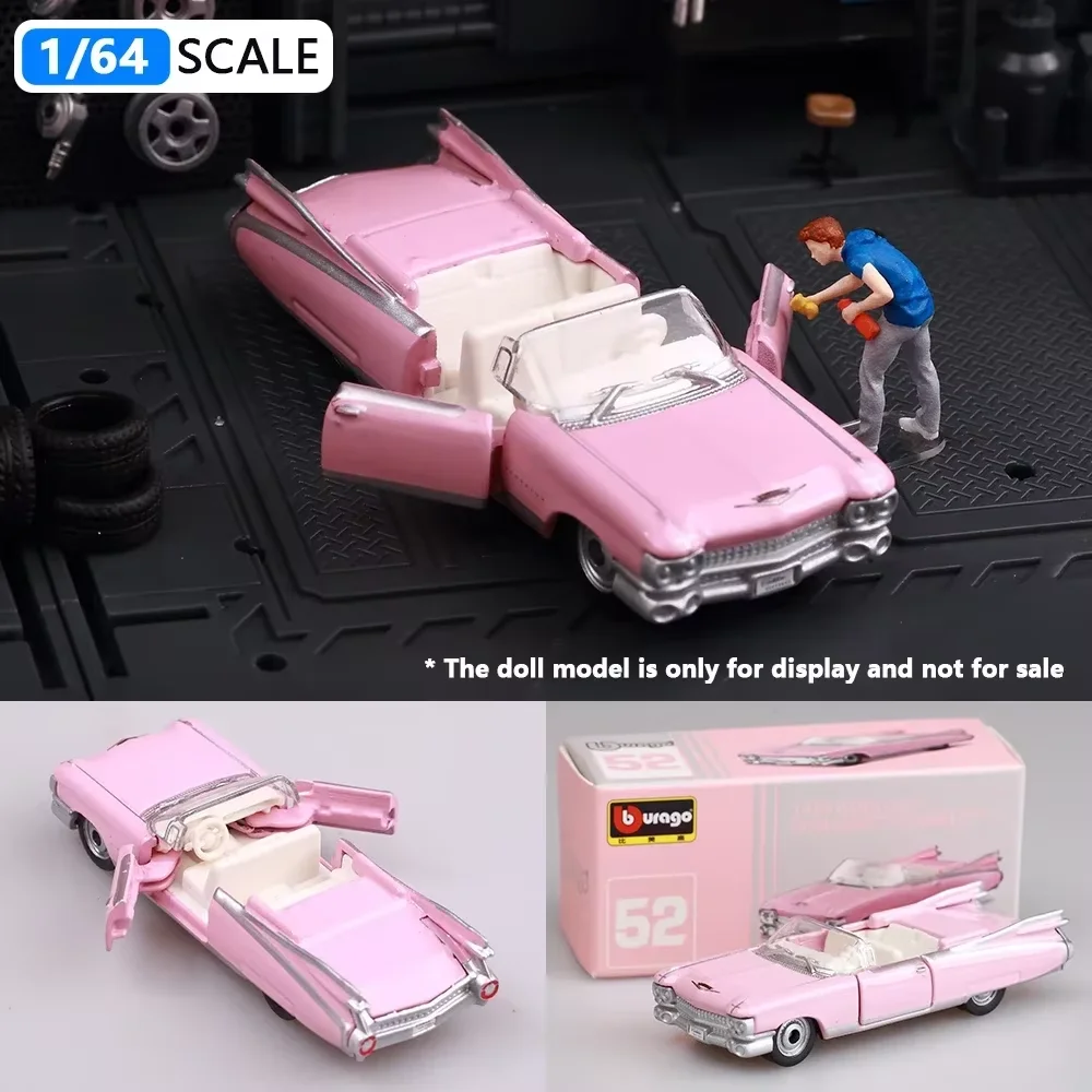 Bburago1:64 Ferrari Porsche 911 Serie Competition Modelo de aleación de coche pequeño