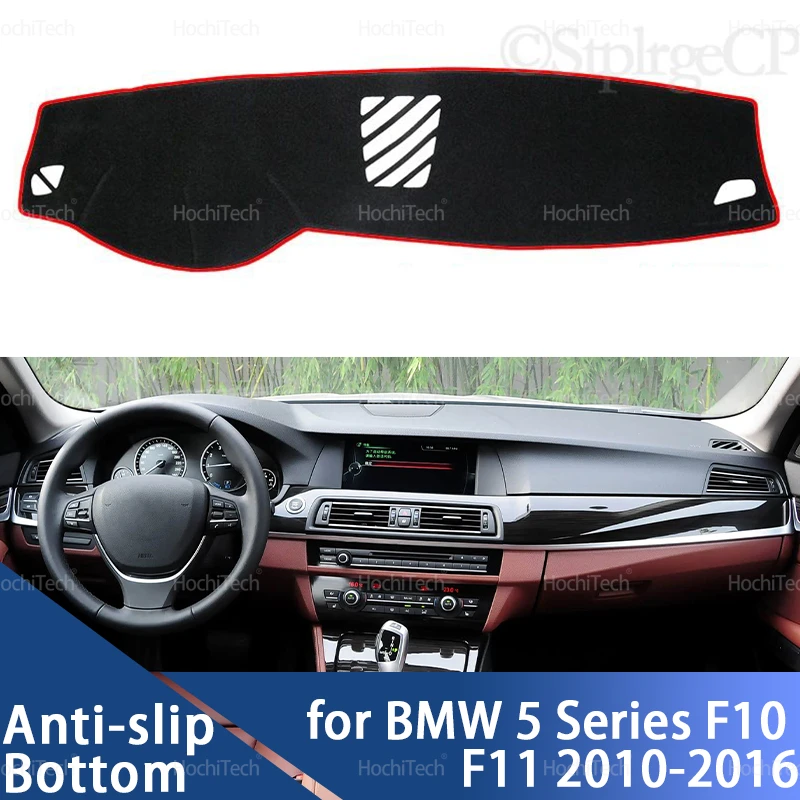 Dashboard Cover Avoid Light Pad Instrument Platform Cover Mat Carpet for BMW 5 Series F10 F11 2010-2016 520i 525i 530i 535i