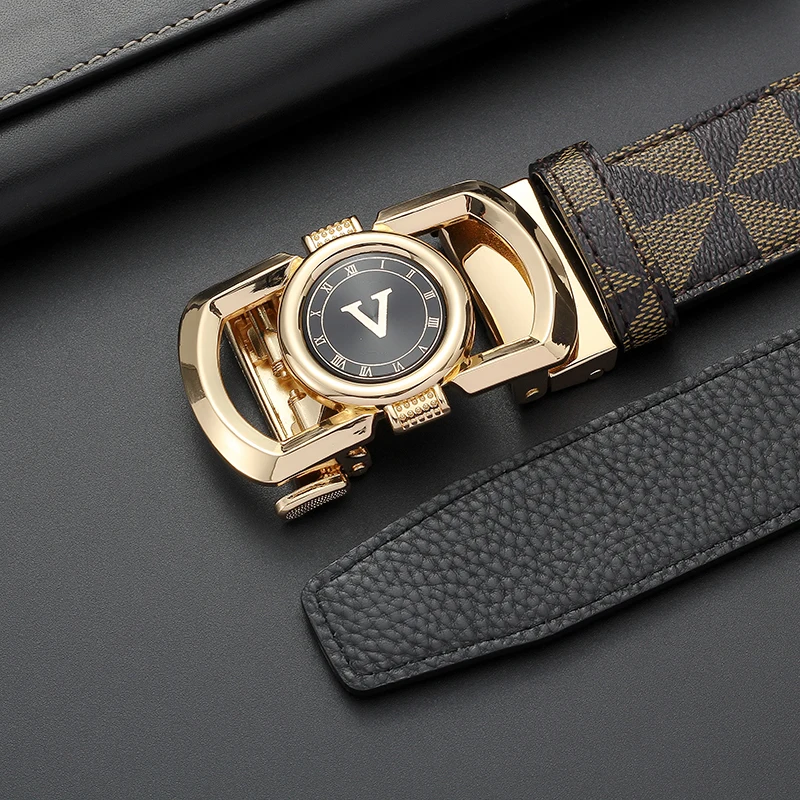 Luxury Men Checkered PU Leathe - Men'S Formal Wear Watches review and price