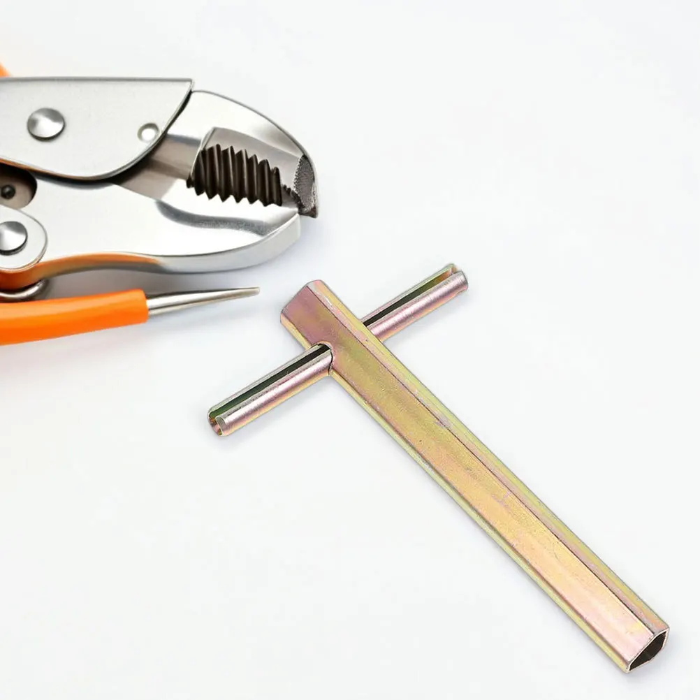 Chave triangular para porta de elevador, 2 peças, alça longa, acesso de emergência, liberação de porta de incêndio, compatível com técnicos kone