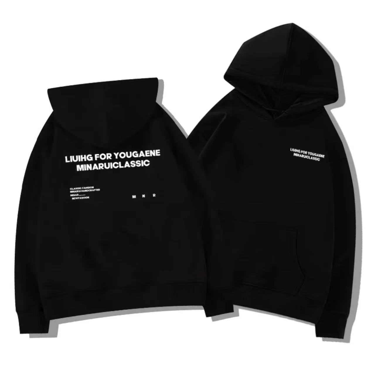 

Mens With Hat Hoodies Premium Waffle Texture Interesting Feel Comfortable Fabric Casual Style Everyday Wear Simple Design Youth