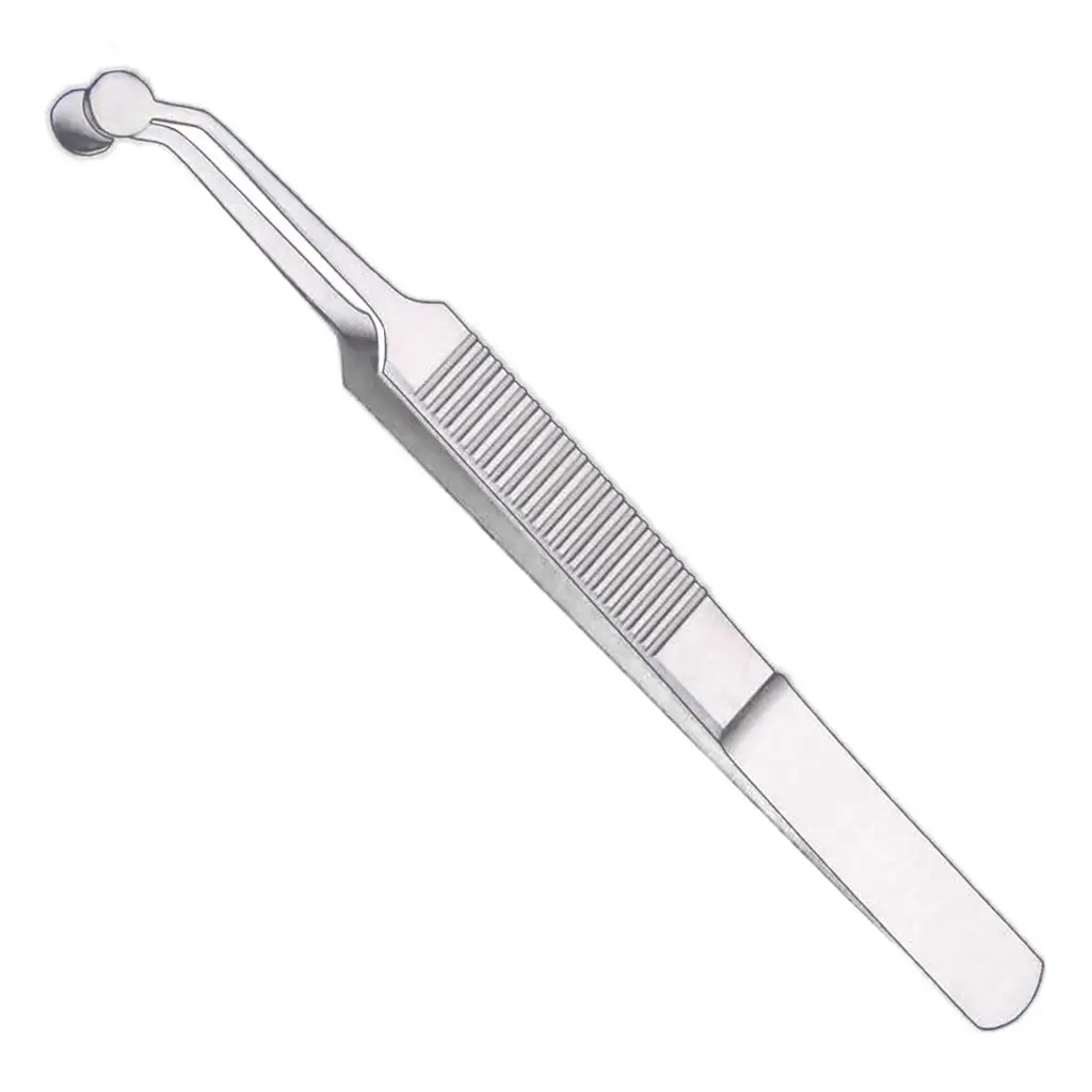 Eyelid Gland Massage Tweezers Silver 11cm Stainless Steel Double Eyelid Instruments for Eye Treatment Clinic