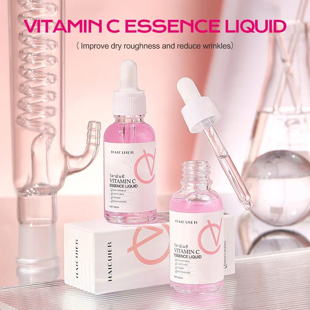 

Vitamin C Essence Brighten Firming Fade Fine Lines Refreshing Facial Improve Dry Smooth Women's beauty skincare products 30ml