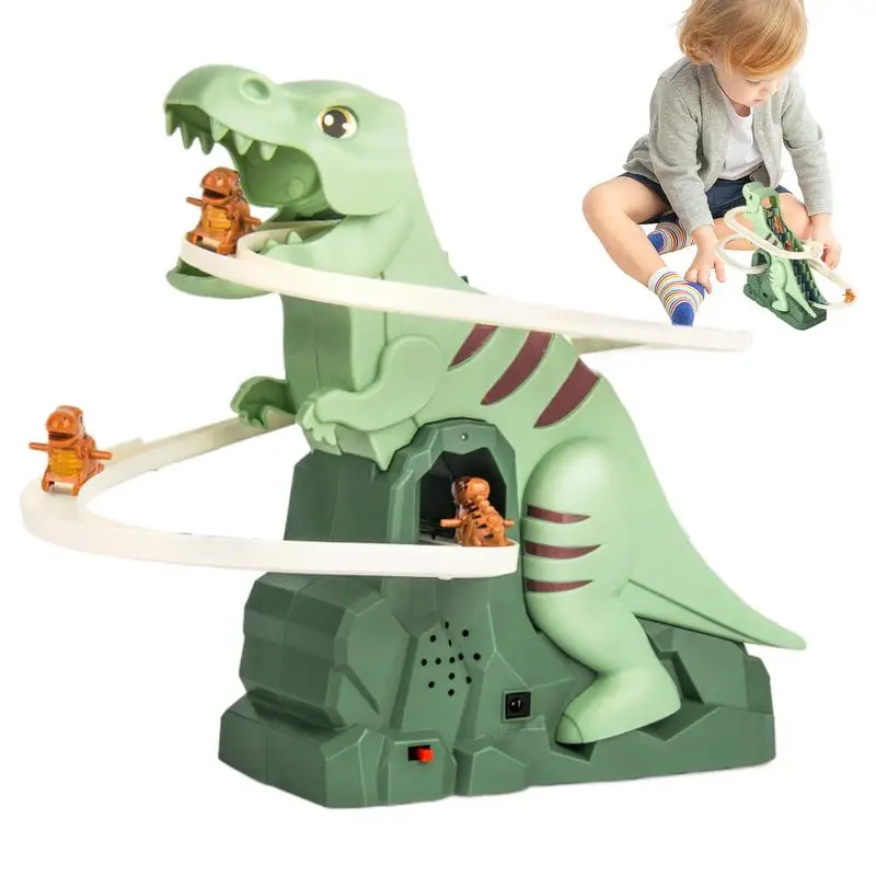

Climbing Dinosaur Toy Electric Dinosaur Stair Climber Toys With Music Light Freestanding Slides car Halloween boy girl Christmas