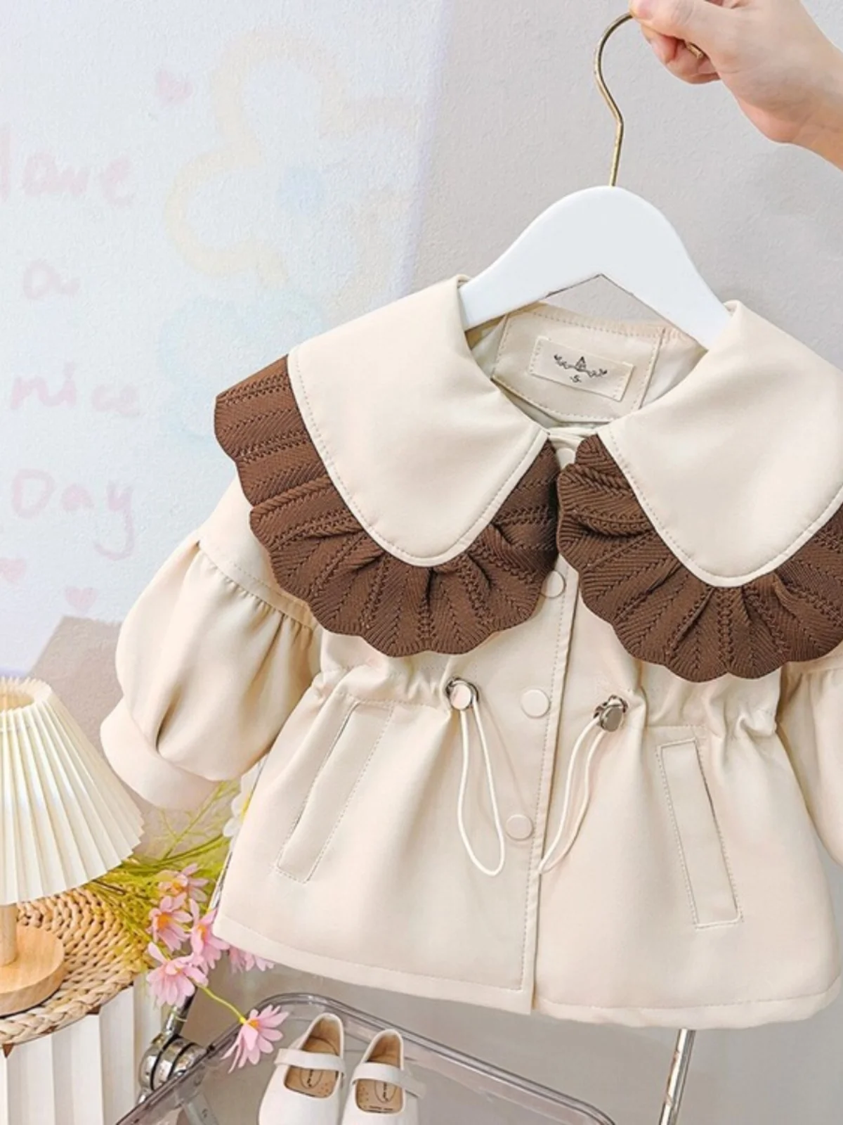 

Теплая хлопковая куртка Sli Thiened для девочек, модная кожаная одежда, новинка зимней коллекции 2024