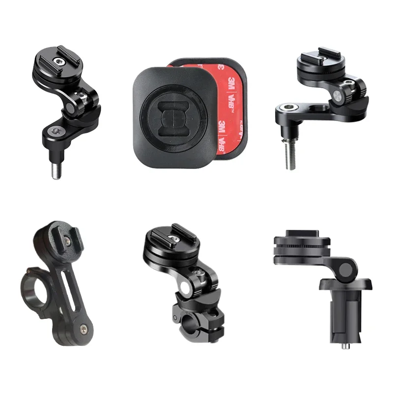 Phone Mount for Motorcycle Cell IPhone Holder ScooterTelephone Stand Quick Lock Support Universal Moto Bracket With Adapter