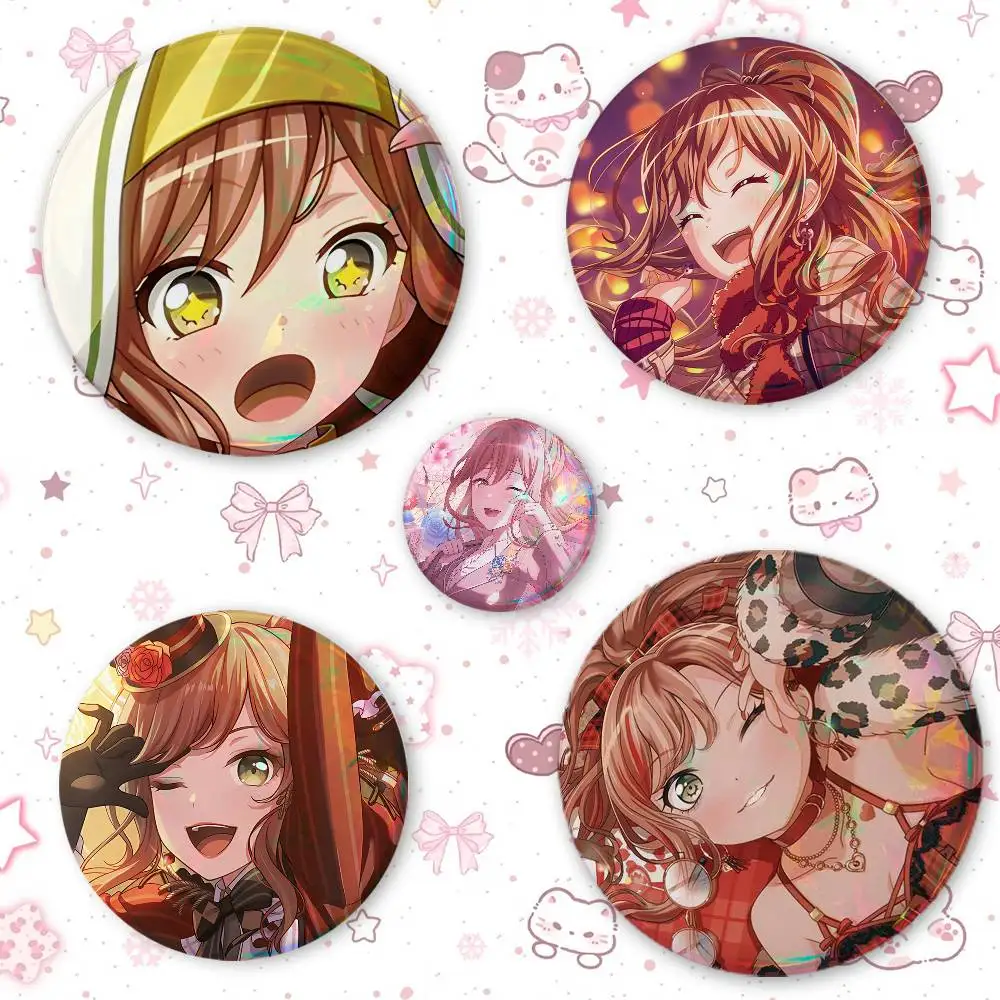 Imai- Li-sa BanG Dre-am Fashion Button Badge Pin Set Cool Anime Game Cartoon Music Design Brooch For Backpack Clothes