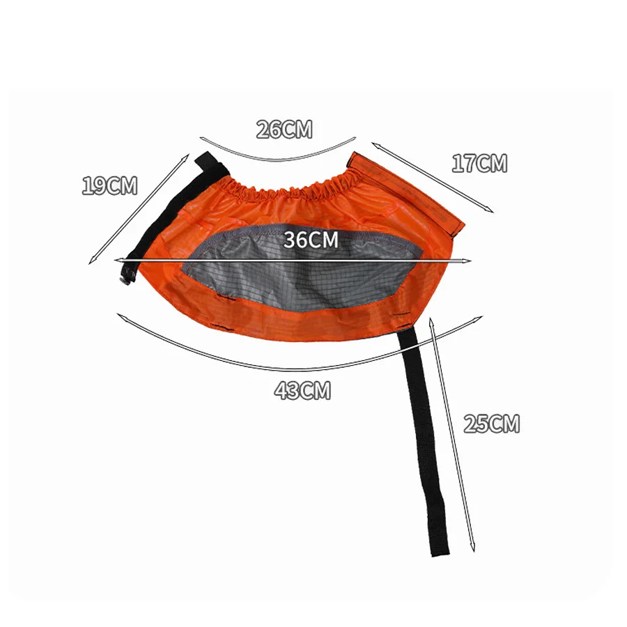 Ghette impermeabili per caviglia ghtweight con strisce riflettenti Coprigambe turistico per leggings impermeabili per escursioni alpinismo