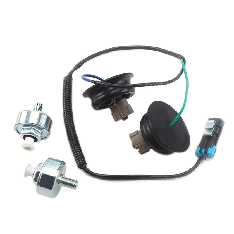 

4Set Knock Sensor With Wiring Harness For Silverado GMC Sierra 10456603,12589867 & 12601822