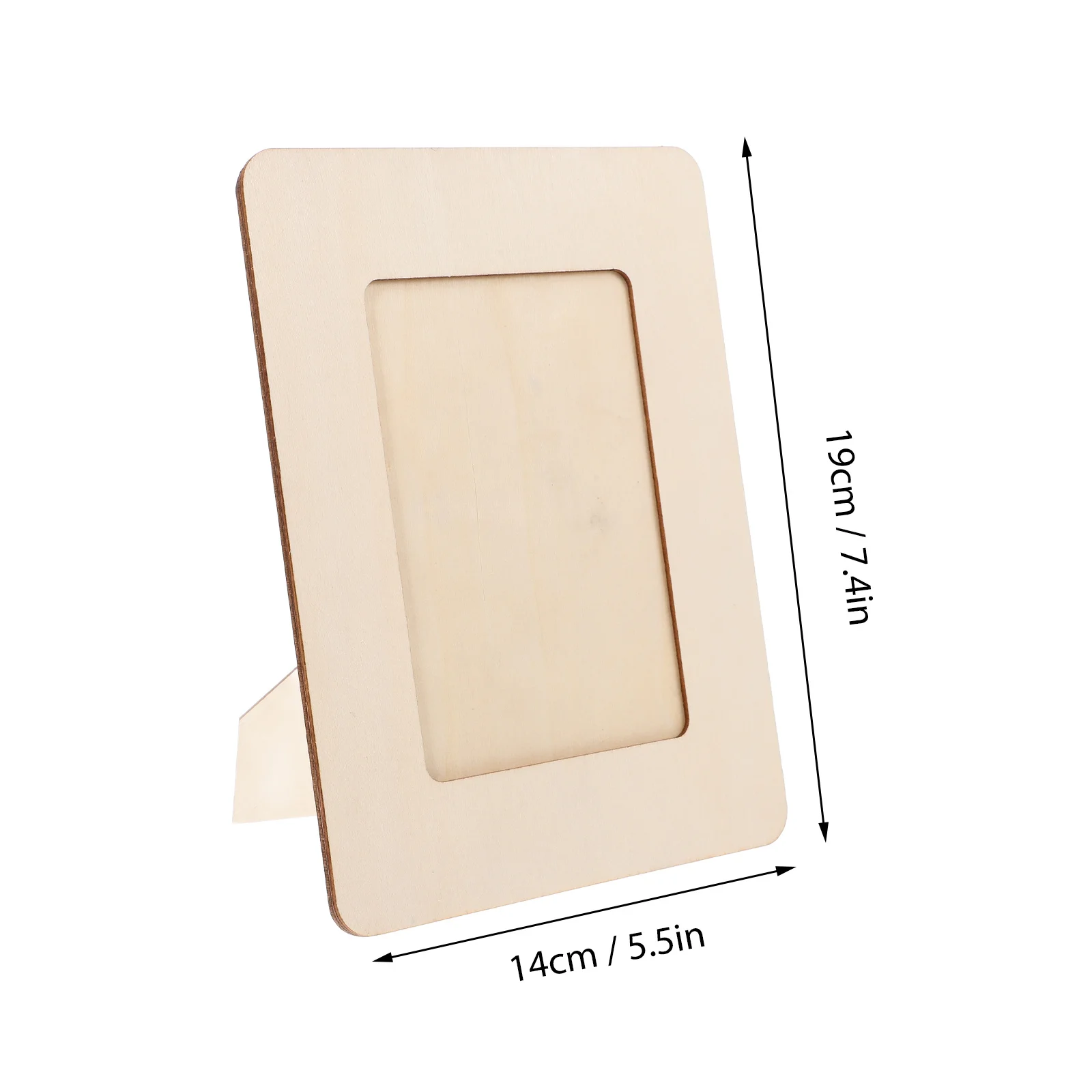 10Pcs Wooden Blank Photo Frames DIY Craft Kits for Kids Creativity Material Special Decoration Living Room Bedroom