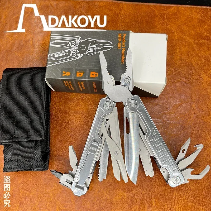 DAKOYU DK24 Multifunctional Folding Pliers For Outdoor Camping EDC Portable Combination Tool Pliers With Detachable Back Clip