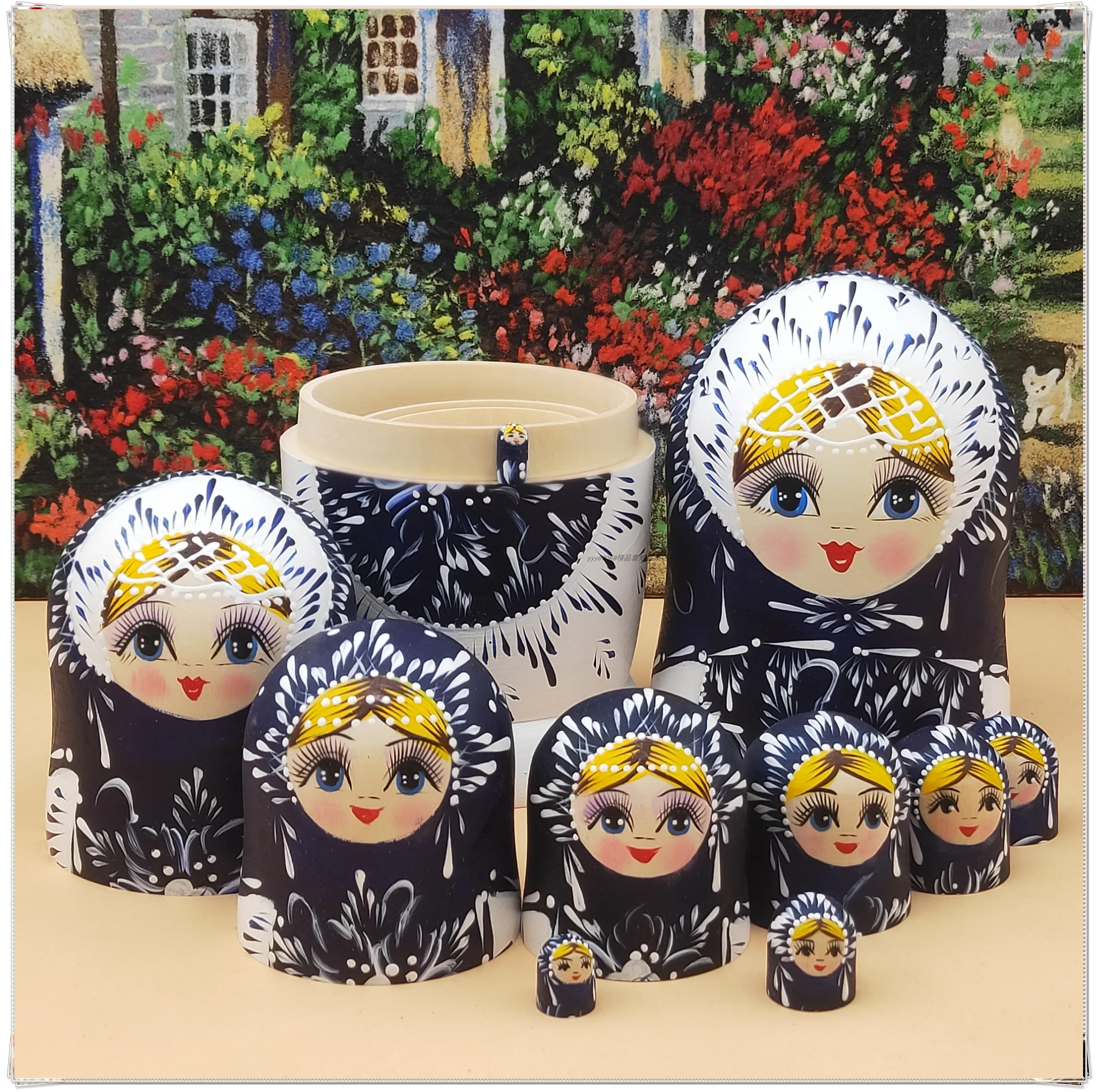 Matryoshka 10 layer snow baby linden doll creative ornament