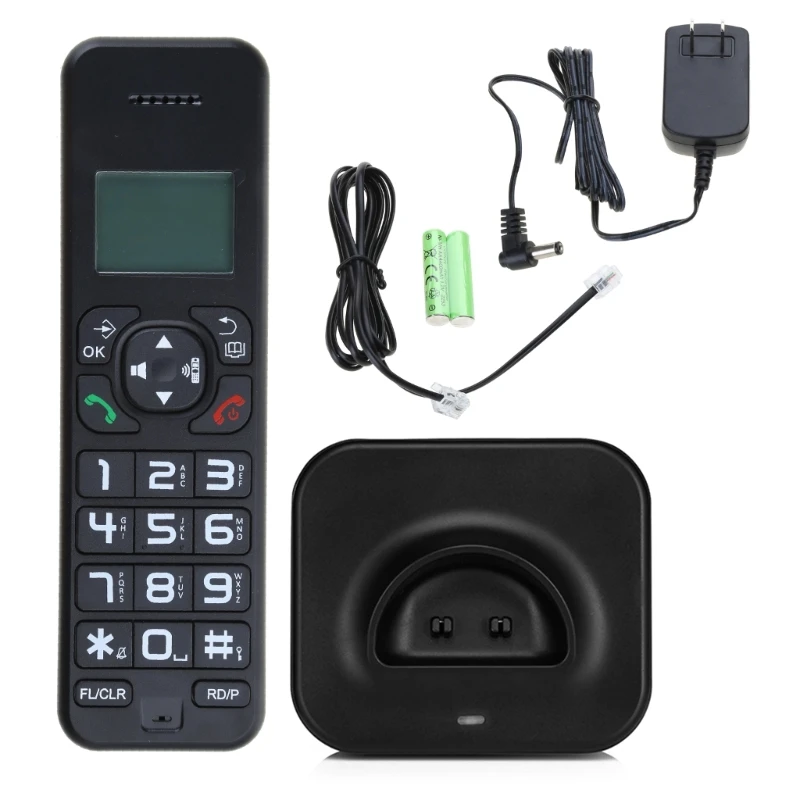 Cordless Telephone With Multi Languages Caller Display Handfree Backlit Phone Handsfree For Home Office Desktop D1102B