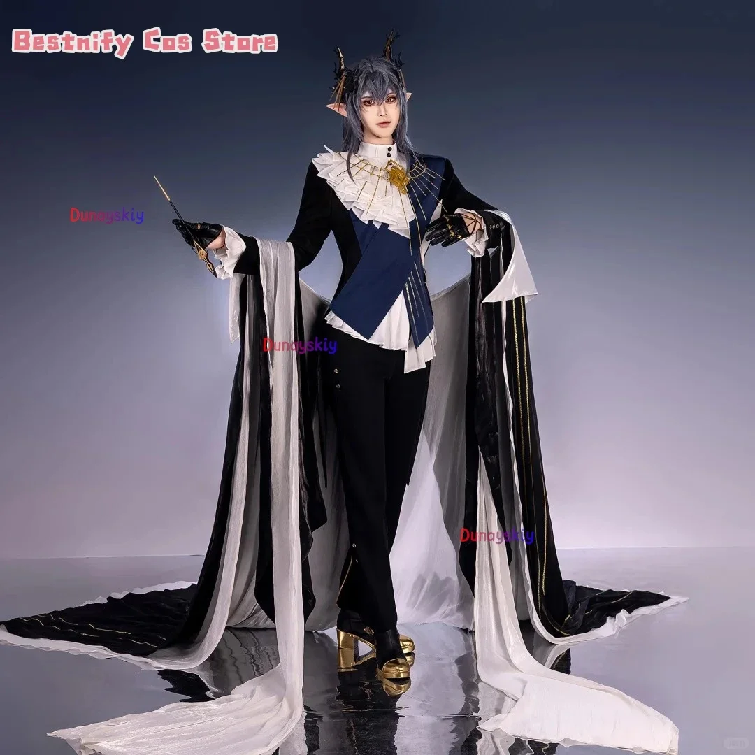 CosplayArknights الشعارات أجواء التوليف لعبة كوسبفريه زي الشعارات الرجعية القرون الوسطى دعوى عباءة مجموعة أنيمي لعب الأدوار حذاء شعر مستعار الدعامة