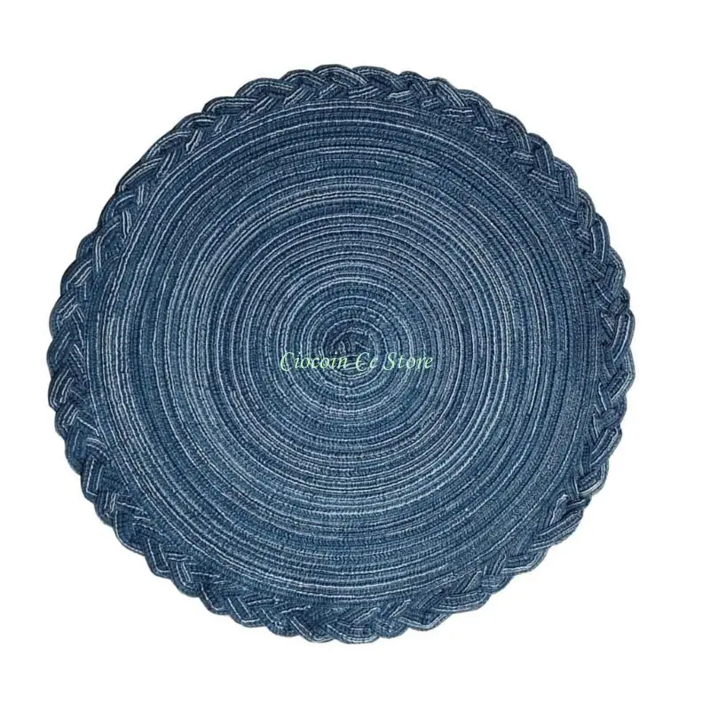 X90F Decorative Heatproof Cotton Mats Natural Nonslip Trivets Table Mats For Cooking Serving And Tabletop Styling