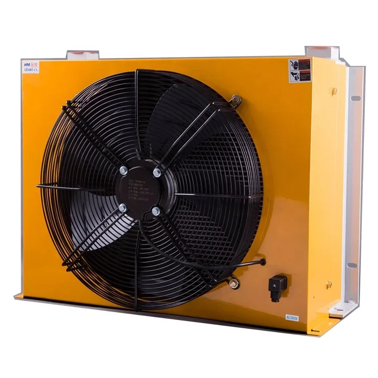 La fábrica HM suministra directamente refrigerador refrigerado por aire de buena calidad ah1680t refrigerador de radiador de aceite hidráulico con ventilador
