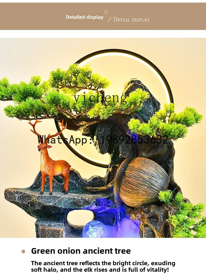 Alpine Fountain Balcony Fish Pool Landscaping Circulating Water Arrangement Living Room Courtyard Garden Floor Ornament