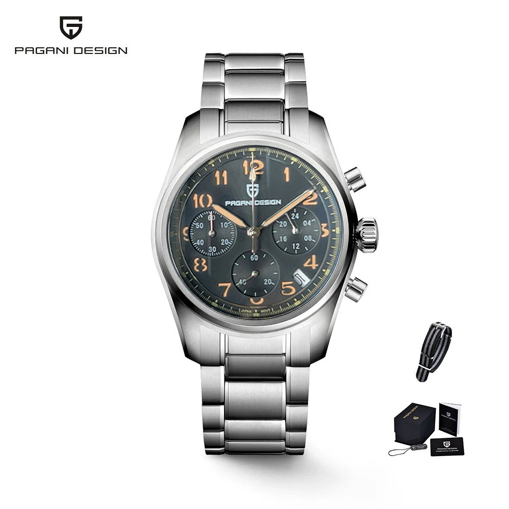 

2023 New PAGANI DESIGN 38MM Top Brand Luxury Men's Quartz Watches Stainless Steel Sapphire Glass Watch Gift for Men Reloj Hombre