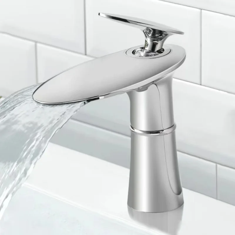 

White Gold Bathroom Faucet Brass Basin Faucet Hot & Cold Black Gold Sink Faucet Brass Lavotory Faucet Chrome Water Faucet