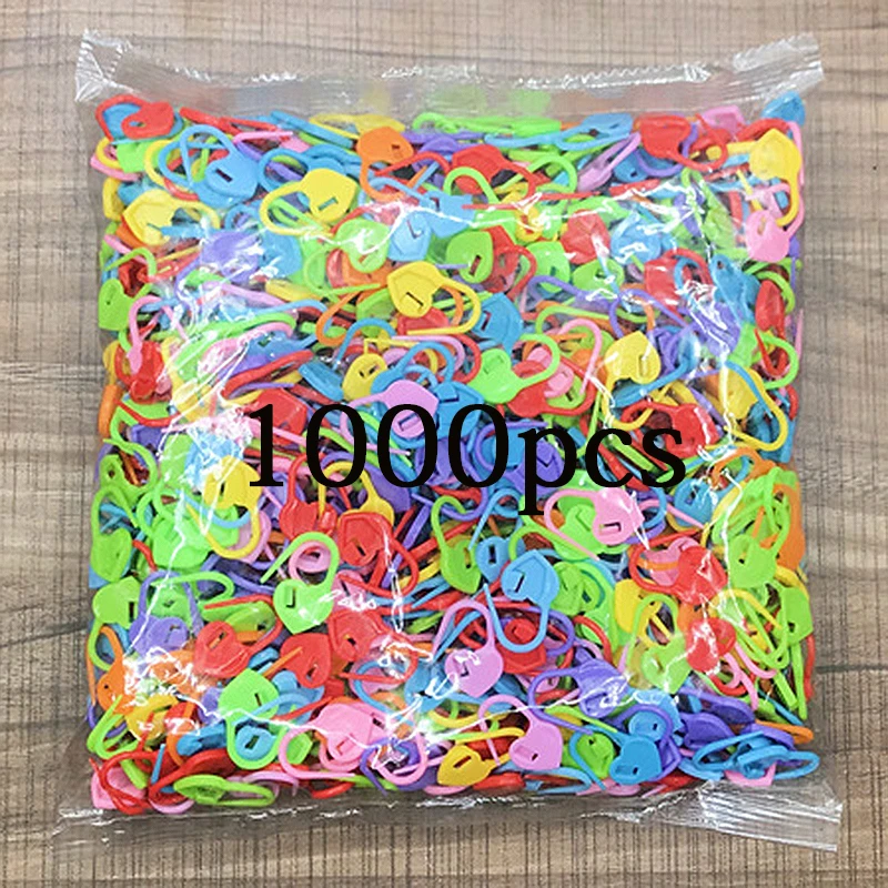 Mix Color Plastic Knitting Tools Mini Resin Small Clips Pins Locking Stitch Markers Crochet Sewing Needle Clip Hooks Accessories