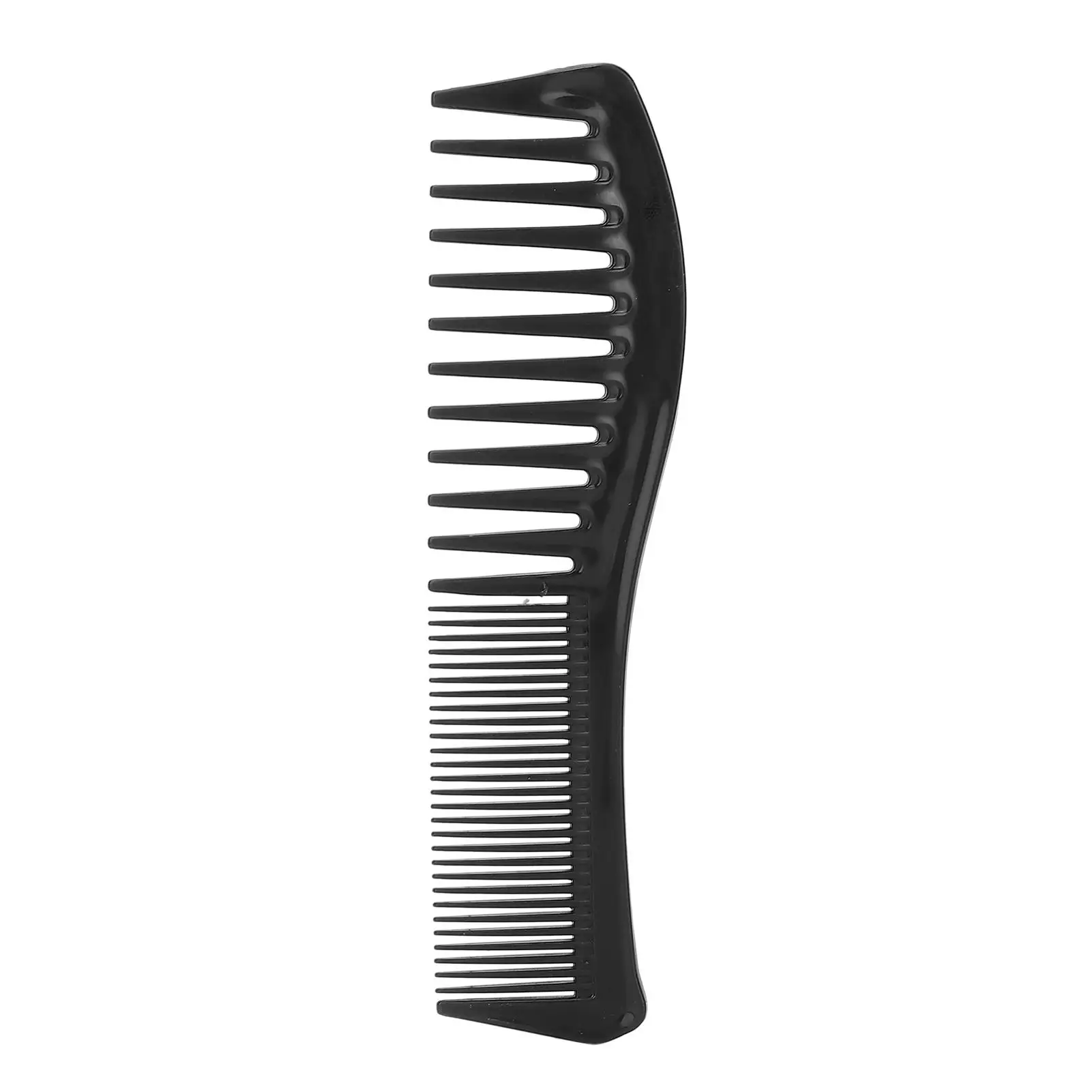 

Portable Detangling Hair Comb Wide Tooth Styling Tool for Home Salon Hairdressing Black Color