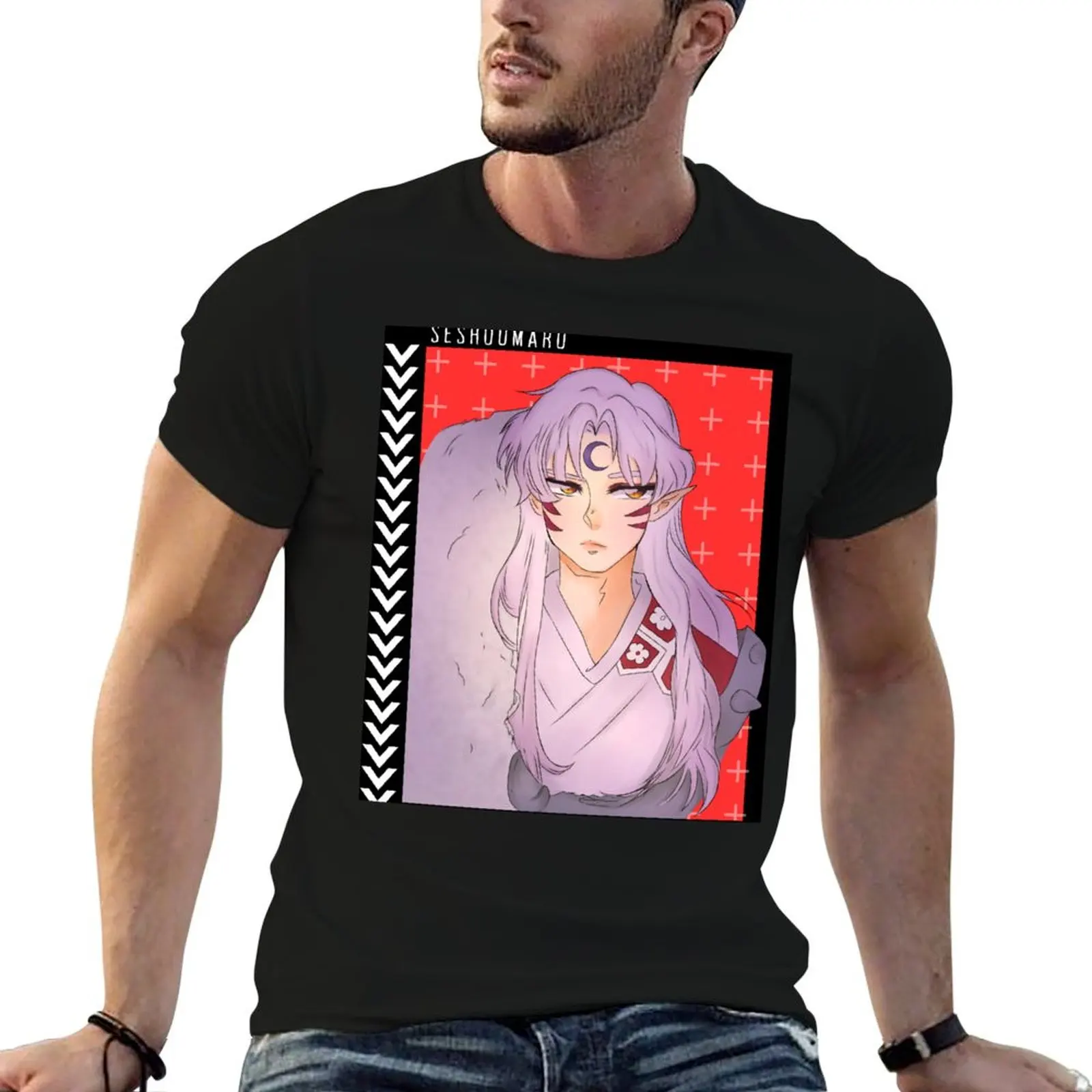 

Sesshoumaru T-Shirt printed t shirts for man t shirts for man graphic funny anime tshirt T-Shirt