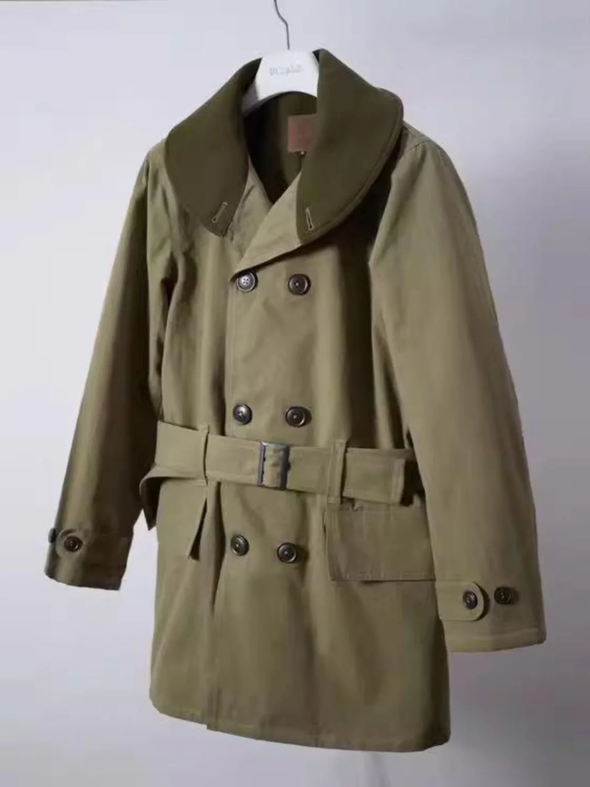 

Осенне-зимнее шерстяное повседневное пальто средней длины, мужская модная двубортная теплая верхняя одежда с воротником-стойкой