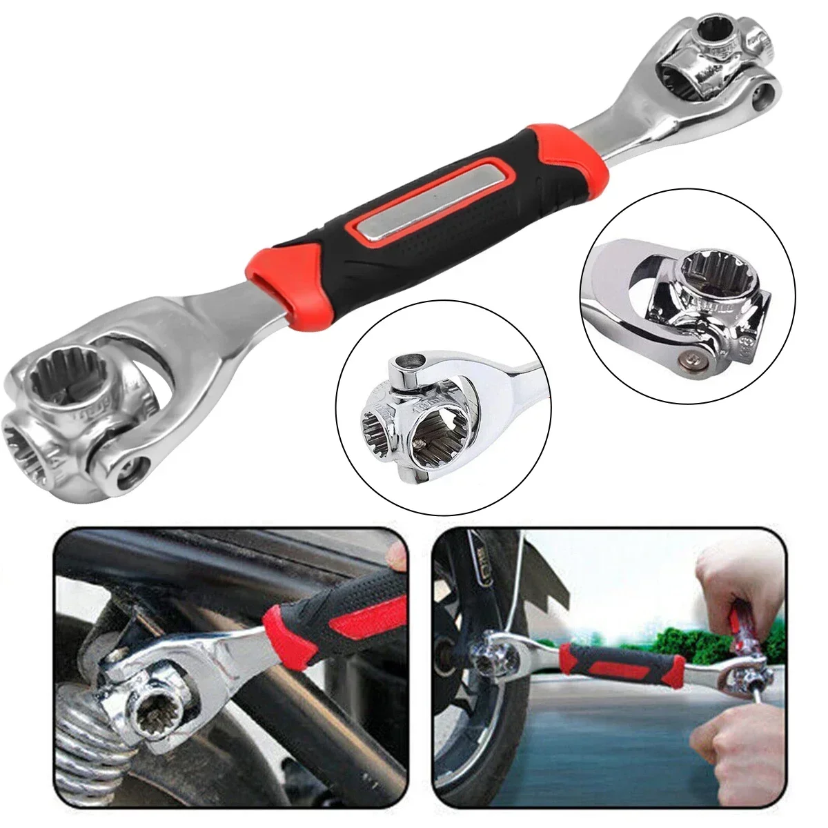 

Multi-function Universal Tools Ratchet Spline Bolts Sleeve Rotation Hand Tools 360 Degree Rotary Multipurpose Wrench