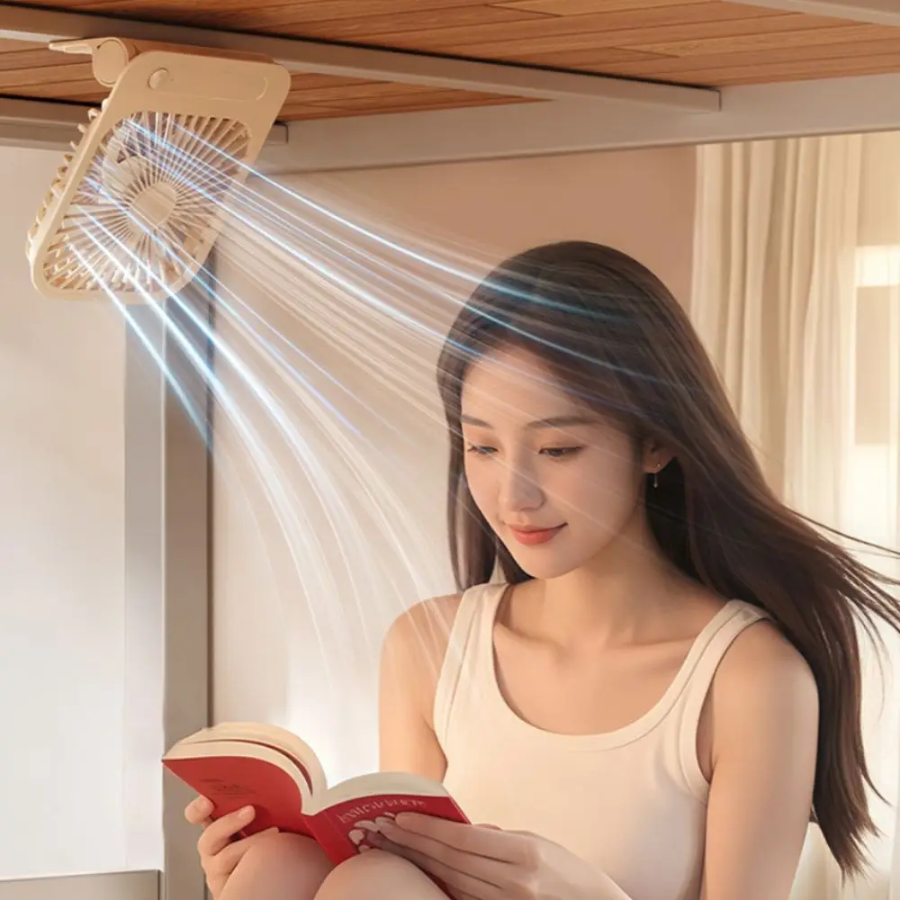 

Compact Mini Rechargeable Fan Gentle Wind Magnetic Design Silent Fan Rechargeable Power Supply Low Noise Portable Cooling Fan
