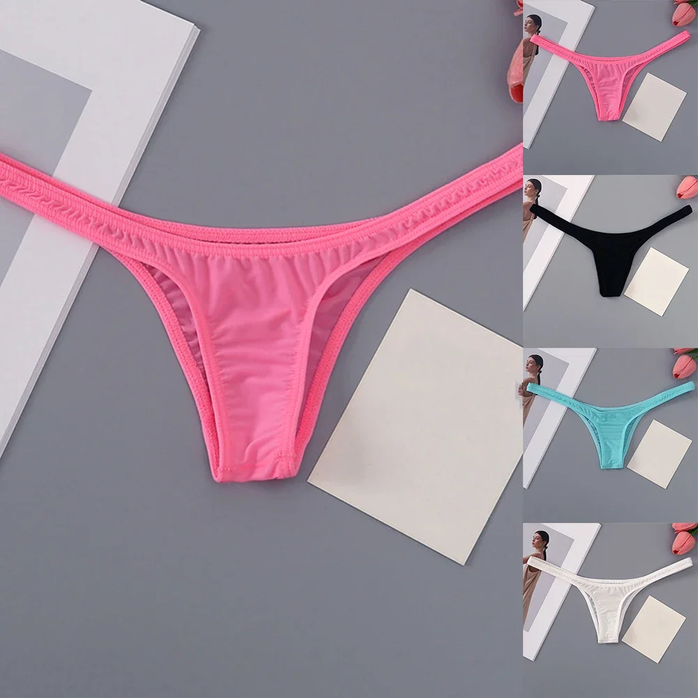 

Womens New Sexy Lingerie Hip-hugging Briefs Color Stretch Underwear Breathable Panties Thin Straps Low Waist Underpants Fashion