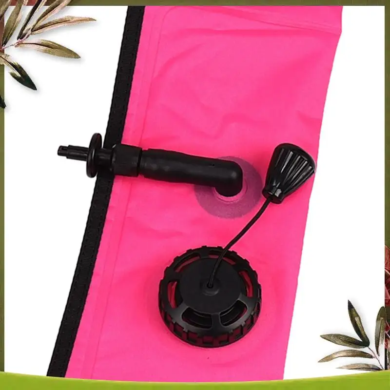 

Reliable-5Pcs 1M Scuba Diving Inflatable SMB Surface Signal Marker Buoy Visibility Float Signal Tube Sausage,Rose Red