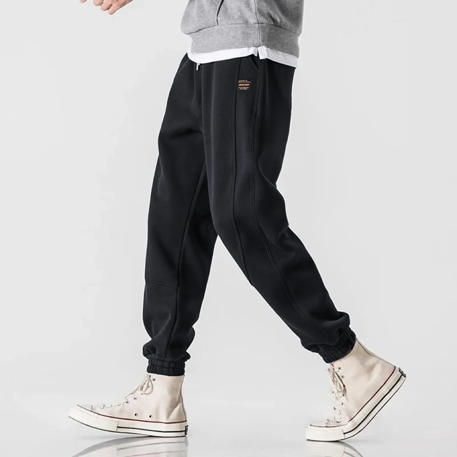 Casual Sports Men'S Pants Fitness Running Thickened Keep Warm Sweatpants Coldproof Windproof Leggings Jogging Sweatpants