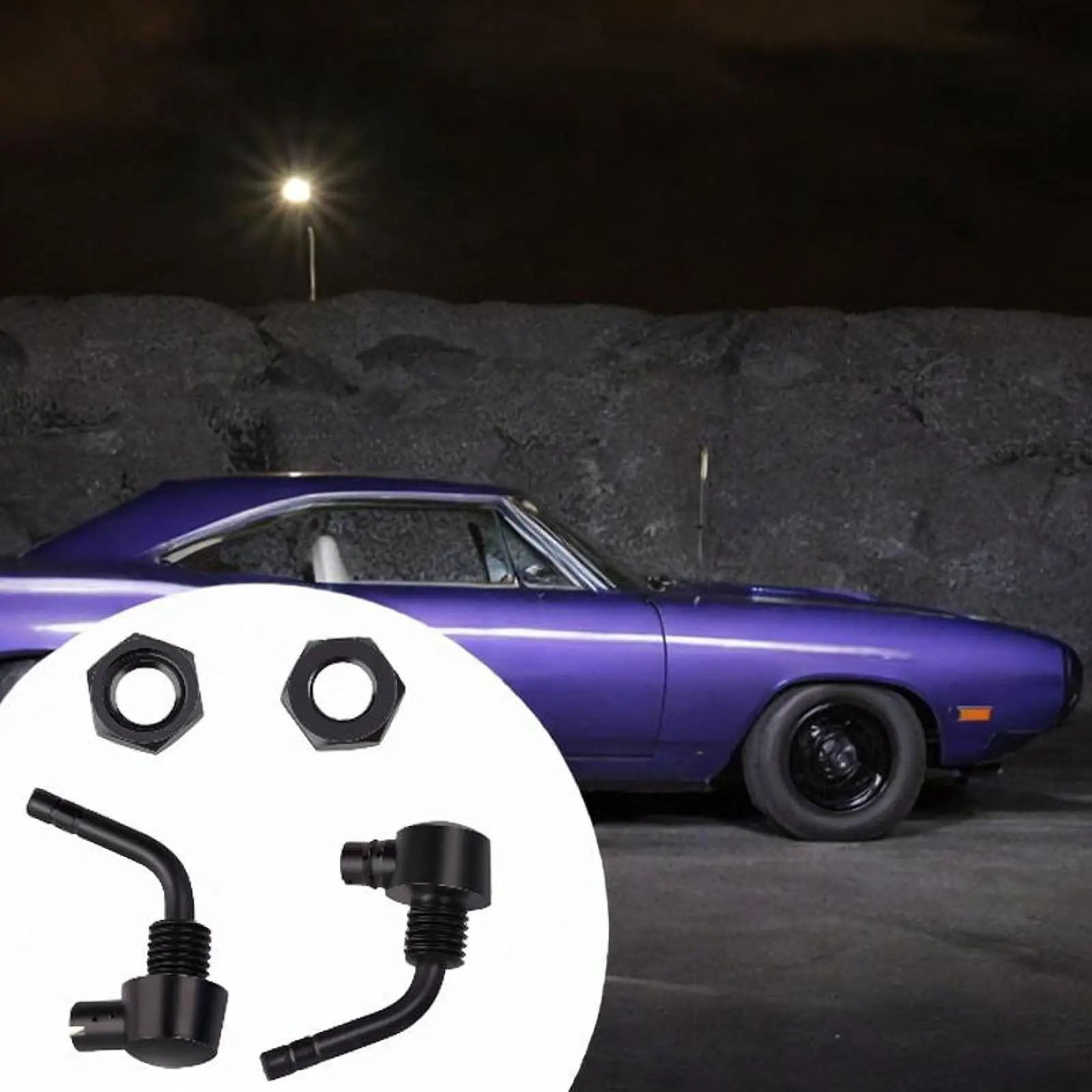 

2Pcs Windscreen Washer Nozzles 181-wwn70 Replace Auto Accessory for Dodge Challenger T/A 1970 Professional Easy to Install